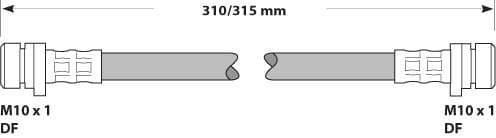 BRAKE FLEXIBLE HOSE EACH