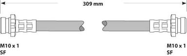 BRAKE FLEXIBLE HOSE EACH