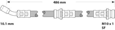 BRAKE FLEXIBLE HOSE EACH