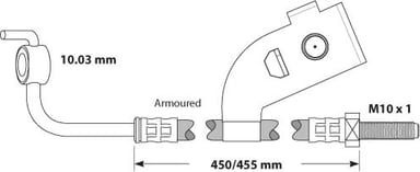 BRAKE FLEXIBLE HOSE EACH