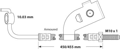 BRAKE FLEXIBLE HOSE EACH