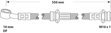 BRAKE FLEXIBLE HOSE EACH