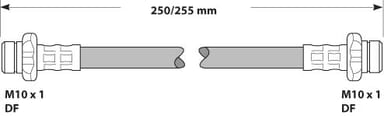 BRAKE FLEXIBLE HOSE EACH