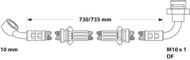 BRAKE FLEXIBLE HOSE EACH