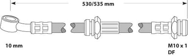 BRAKE FLEXIBLE HOSE EACH