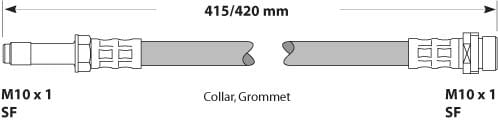 BRAKE FLEXIBLE HOSE EACH
