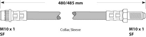 BRAKE FLEXIBLE HOSE EACH