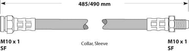 BRAKE FLEXIBLE HOSE EACH