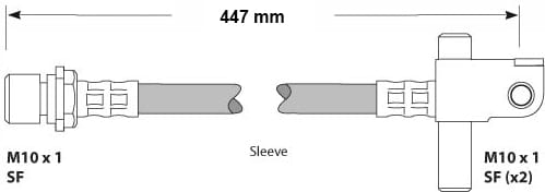 BRAKE FLEXIBLE HOSE EACH