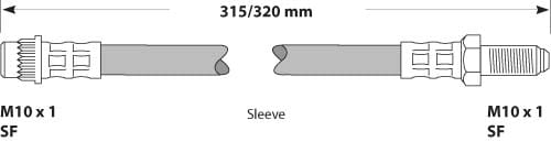 BRAKE FLEXIBLE HOSE EACH