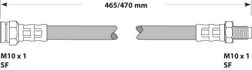 BRAKE FLEXIBLE HOSE EACH