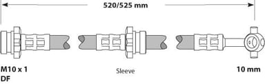 BRAKE FLEXIBLE HOSE EACH
