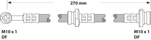BRAKE FLEXIBLE HOSE EACH