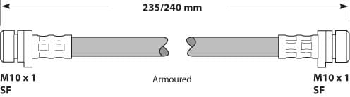 BRAKE FLEXIBLE HOSE EACH