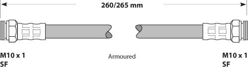 BRAKE FLEXIBLE HOSE EACH