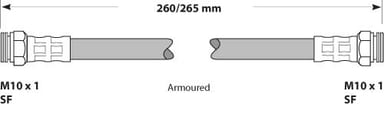BRAKE FLEXIBLE HOSE EACH