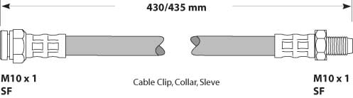 BRAKE FLEXIBLE HOSE EACH
