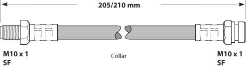 BRAKE FLEXIBLE HOSE EACH