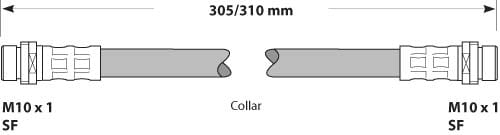 BRAKE FLEXIBLE HOSE EACH