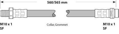 BRAKE FLEXIBLE HOSE EACH