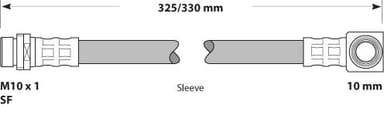 BRAKE FLEXIBLE HOSE EACH