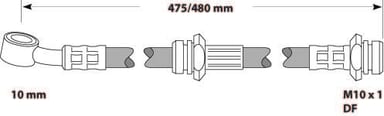 BRAKE FLEXIBLE HOSE EACH