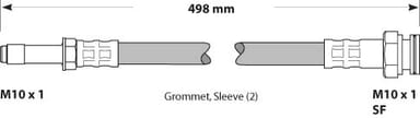 BRAKE FLEXIBLE HOSE EACH