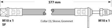 BRAKE FLEXIBLE HOSE EACH