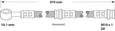 BRAKE FLEXIBLE HOSE EACH