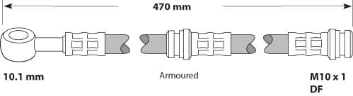 BRAKE FLEXIBLE HOSE EACH