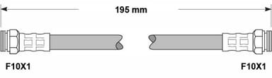 BRAKE FLEXIBLE HOSE EACH