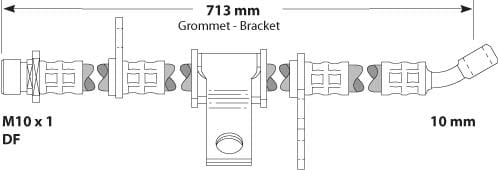 BRAKE FLEXIBLE HOSE EACH