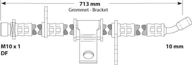 BRAKE FLEXIBLE HOSE EACH
