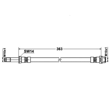 BRAKE FLEXIBLE HOSE EACH