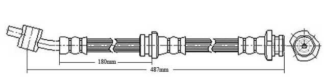 BRAKE FLEXIBLE HOSE EACH