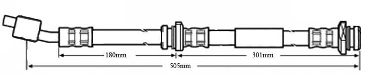 BRAKE FLEXIBLE HOSE EACH