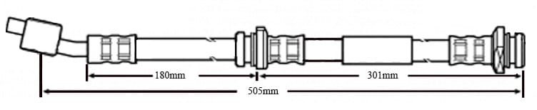 BRAKE FLEXIBLE HOSE EACH