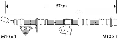 BRAKE FLEXIBLE HOSE EACH