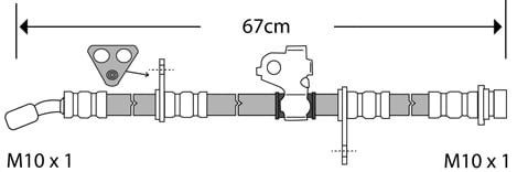 BRAKE FLEXIBLE HOSE EACH