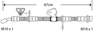 BRAKE FLEXIBLE HOSE EACH