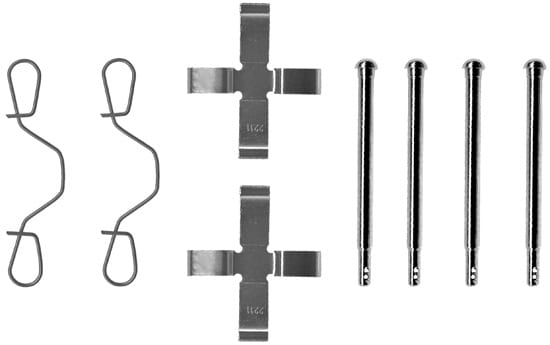 ATE PAD PIN KIT AXLE SET