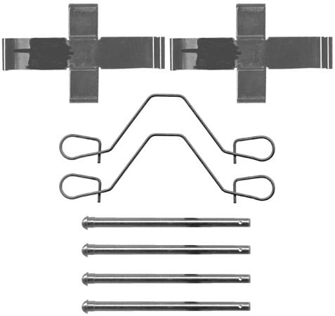 SOLID DISC PAD PINS X4