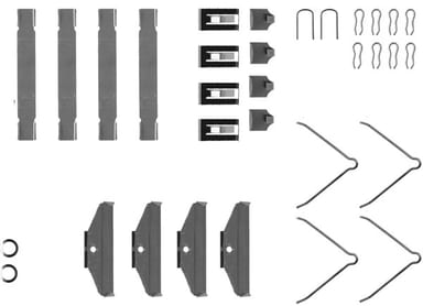 PAD FITTING KIT AXLE SET