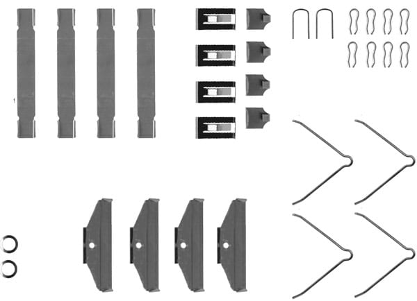 PAD FITTING KIT AXLE SET