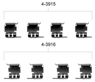 PAD FITTING KIT AXLE SET