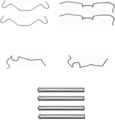 PAD FITTING KIT AXLE SET