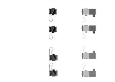 PAD FITTING KIT AXLE SET