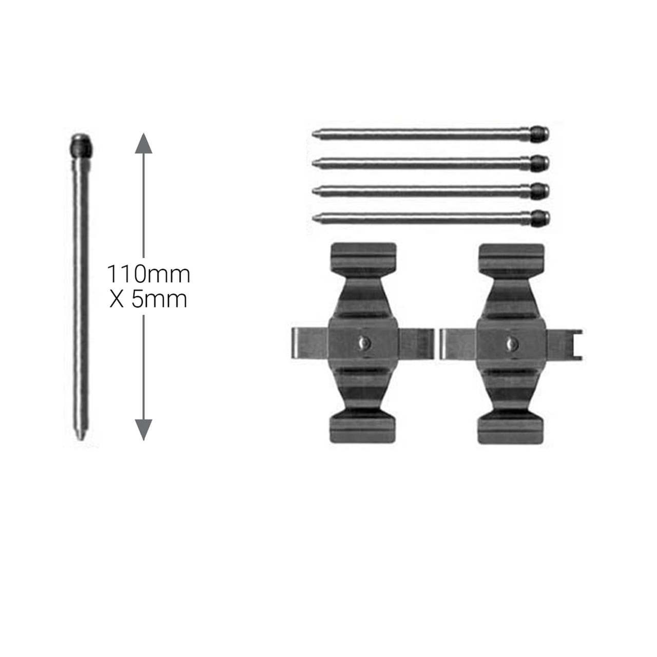 PAD FITTING KIT AXLE SET