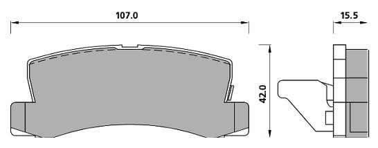 PREMIUM BRAKE PAD SET (4)