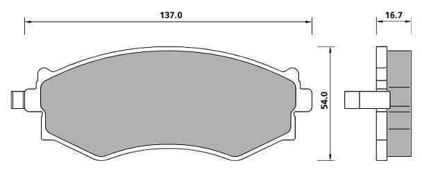 PREMIUM BRAKE PAD SET (4)